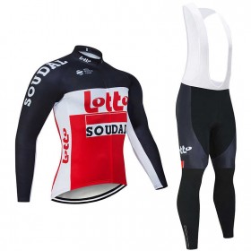 Tenue Maillot M/L + Collant à Bretelles 2020 Lotto Soudal Hiver Thermal Fleece N002